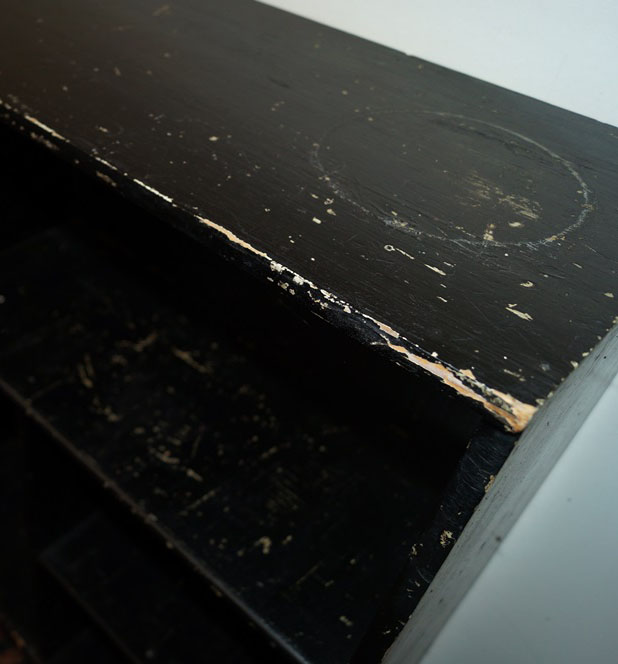 Vintage Wooden Bookcase and Books