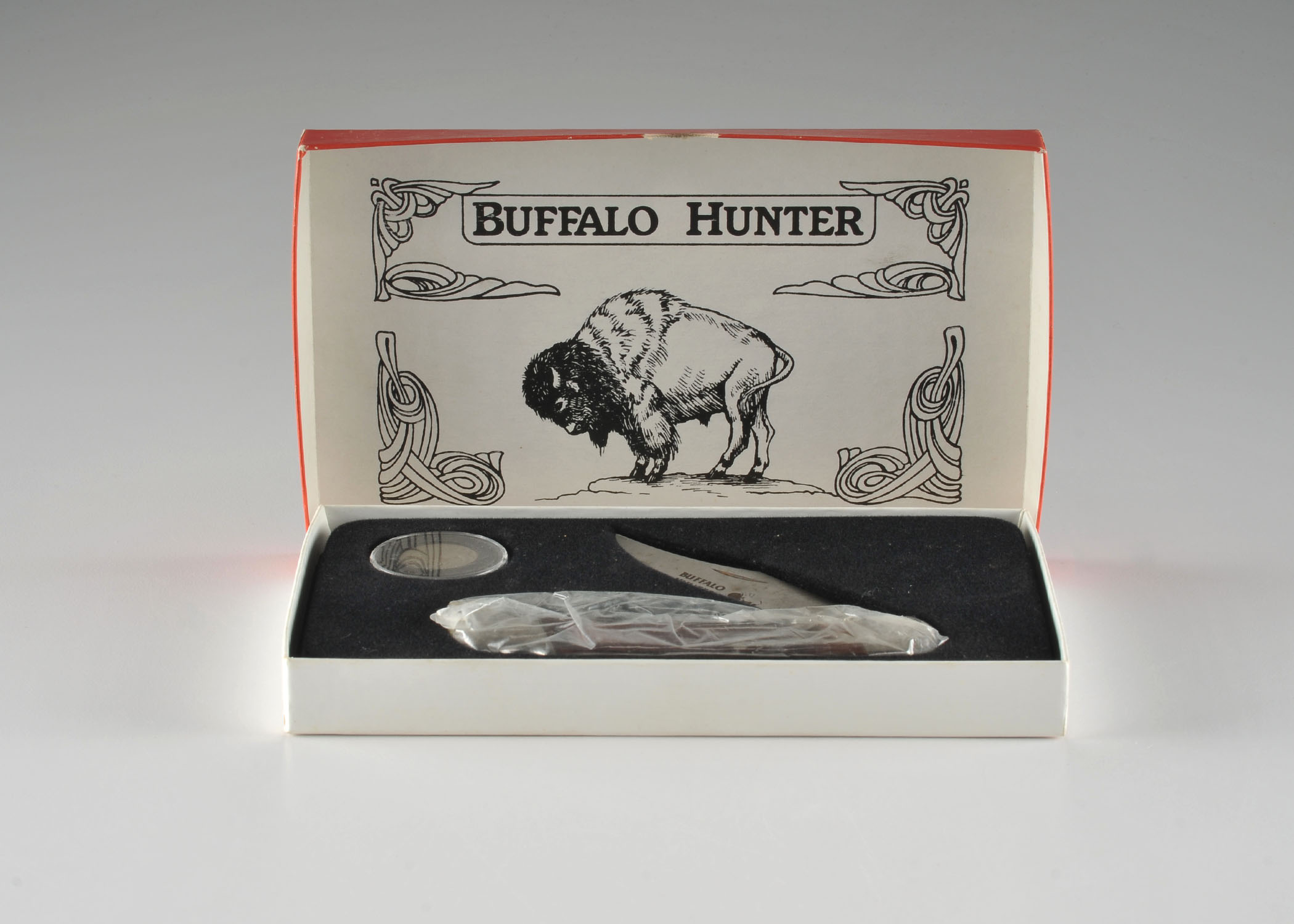 Cherokee "Buffalo Hunter" lock back knife. 