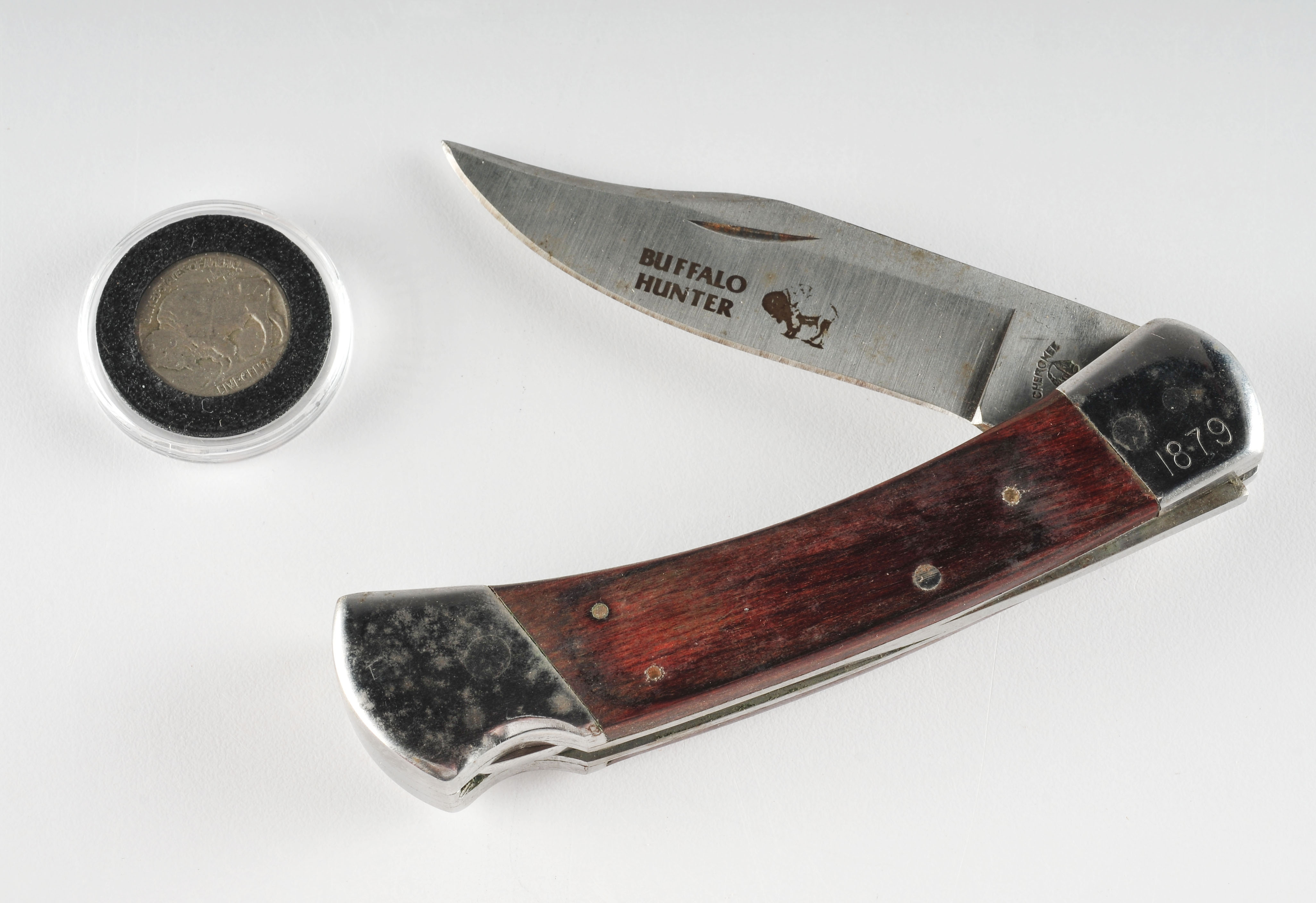Cherokee "Buffalo Hunter" lock back knife. 