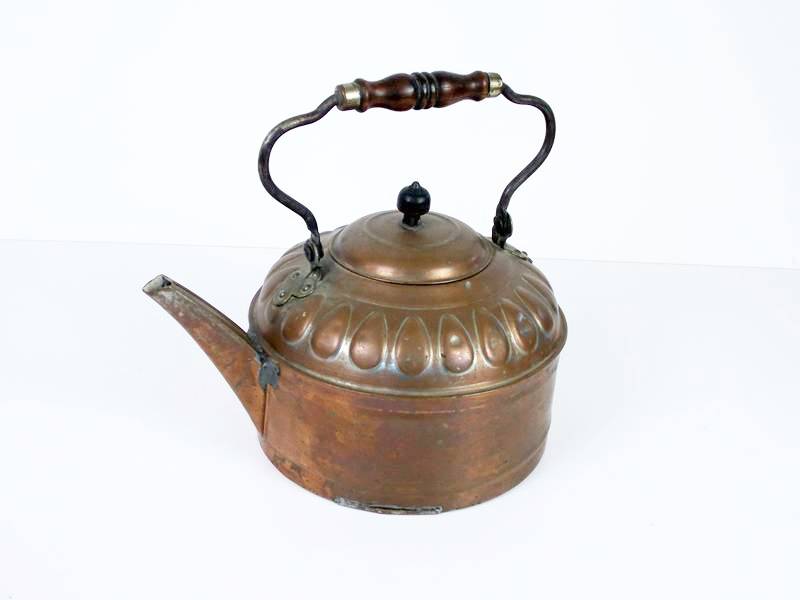 Large Antique Copper Kettle