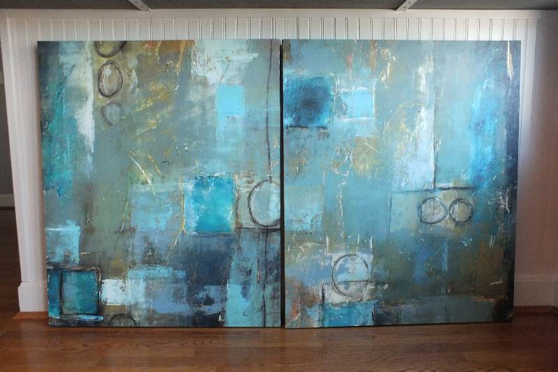  Pair of Jane Bellows Giclee on Canvas