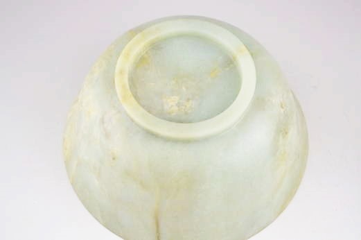 Chinese Jade Bowl, a 20th century replica of a Qianlong Era, Qing Dynasty Piece