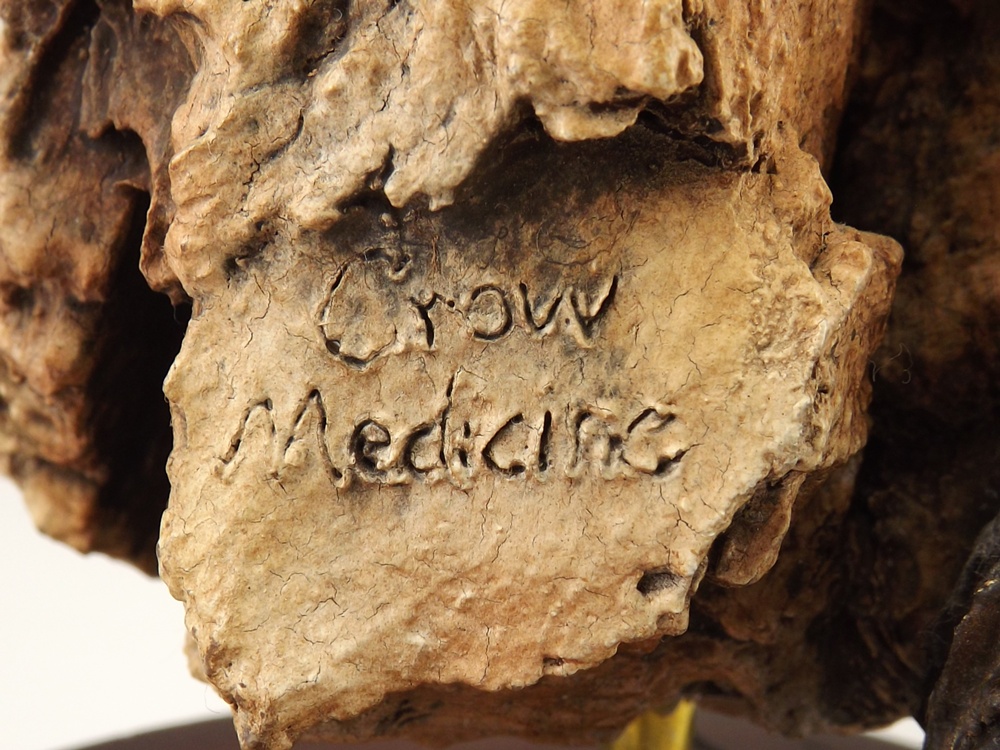 Native American Group with Sculptures, Signed