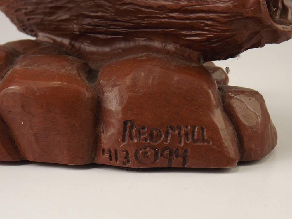 Native American Group with Sculptures, Signed