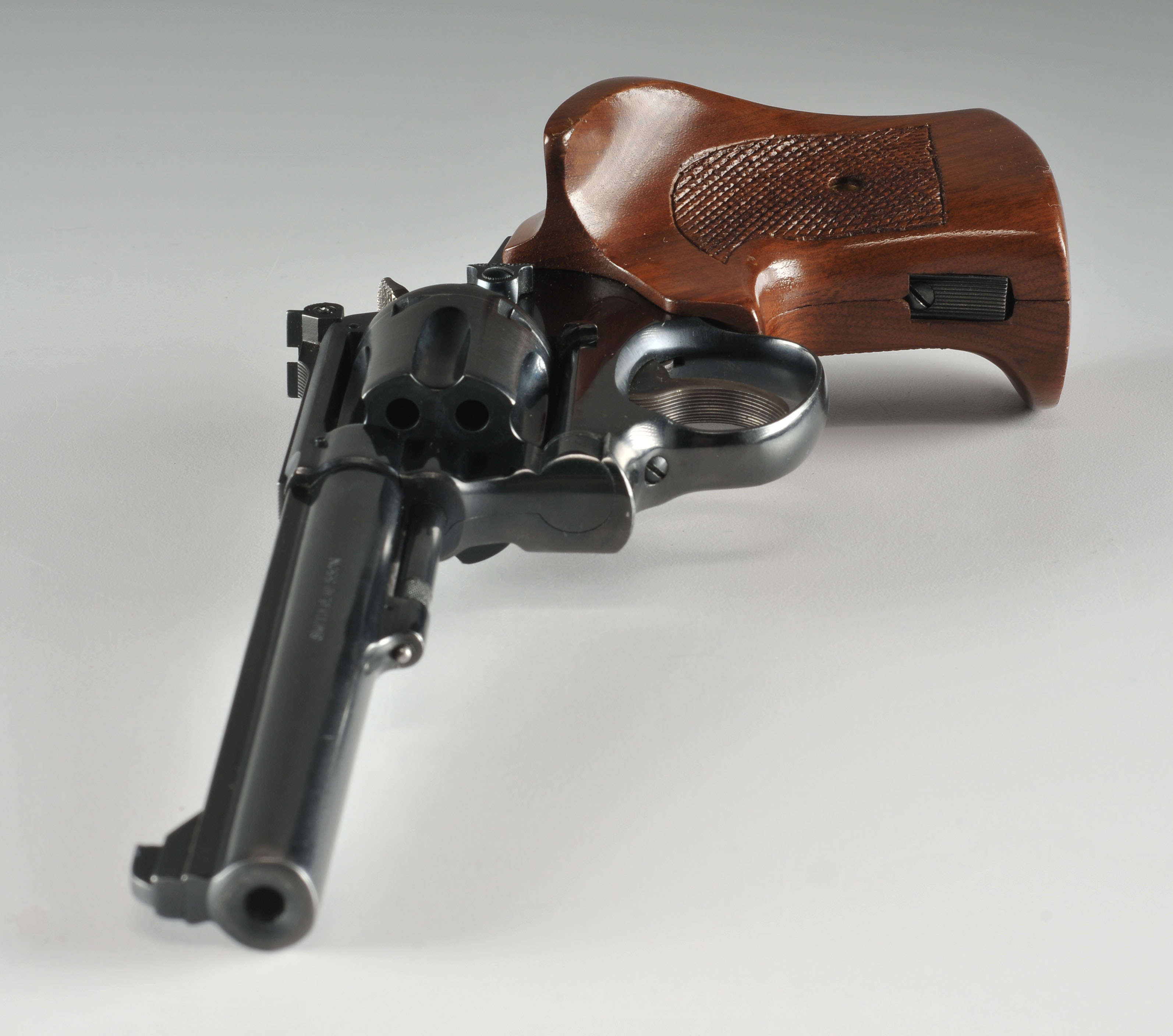 Smith and Wesson .22 Caliber revolver with target grips