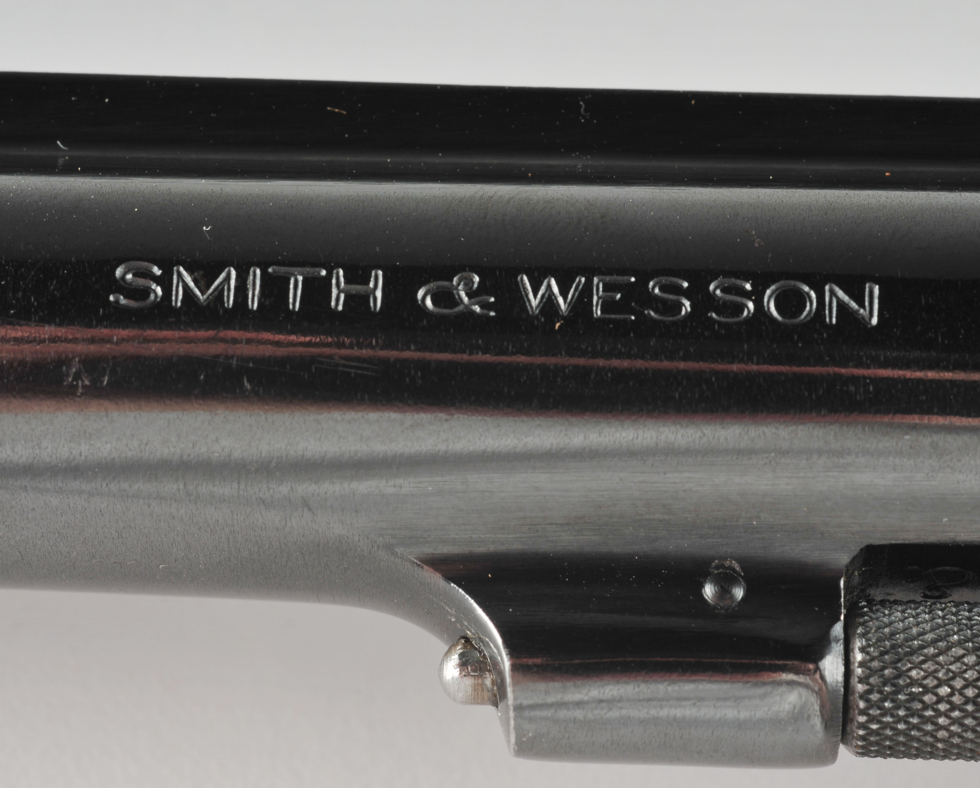 Smith and Wesson .22 Caliber revolver with target grips