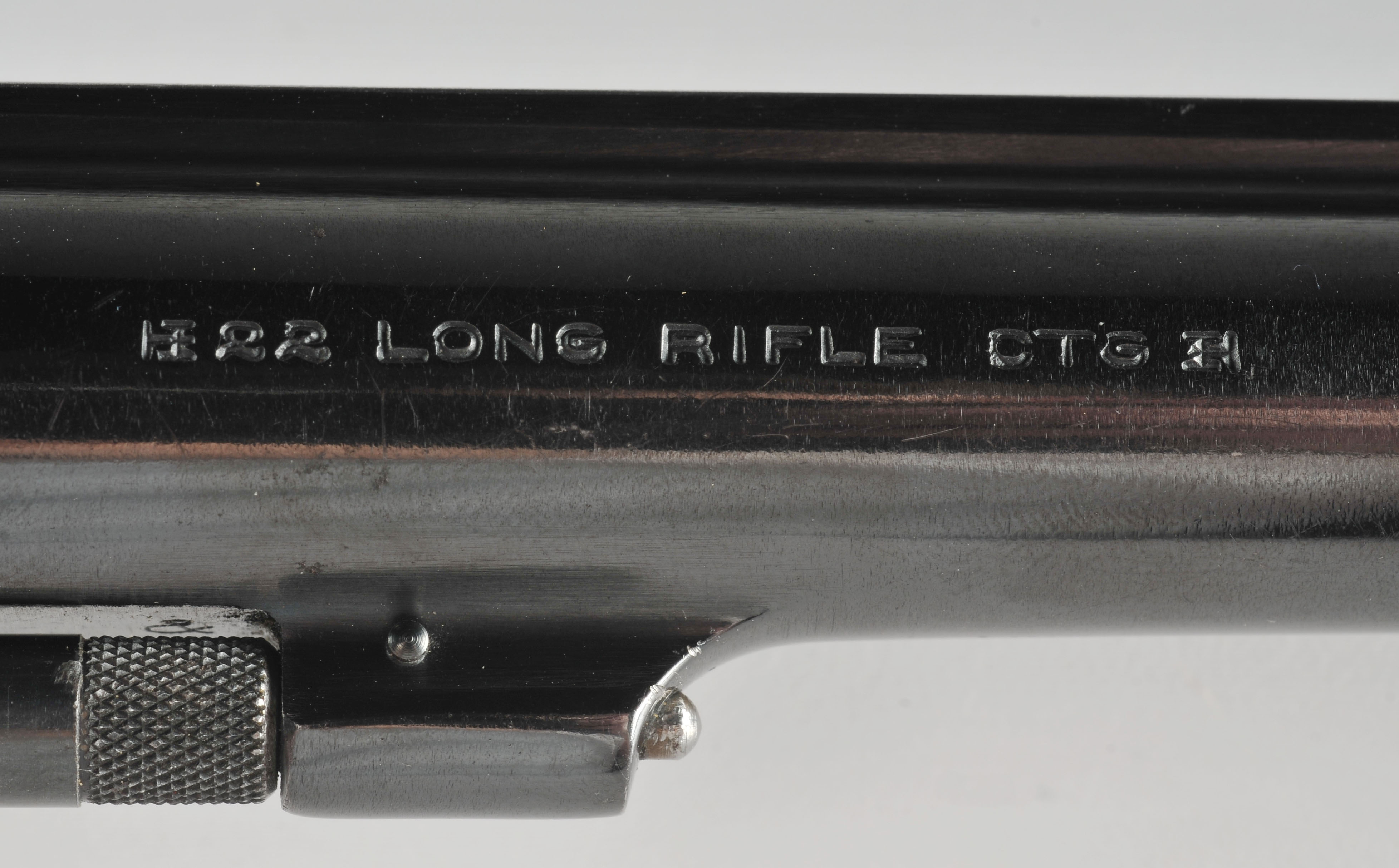 Smith and Wesson .22 Caliber revolver with target grips