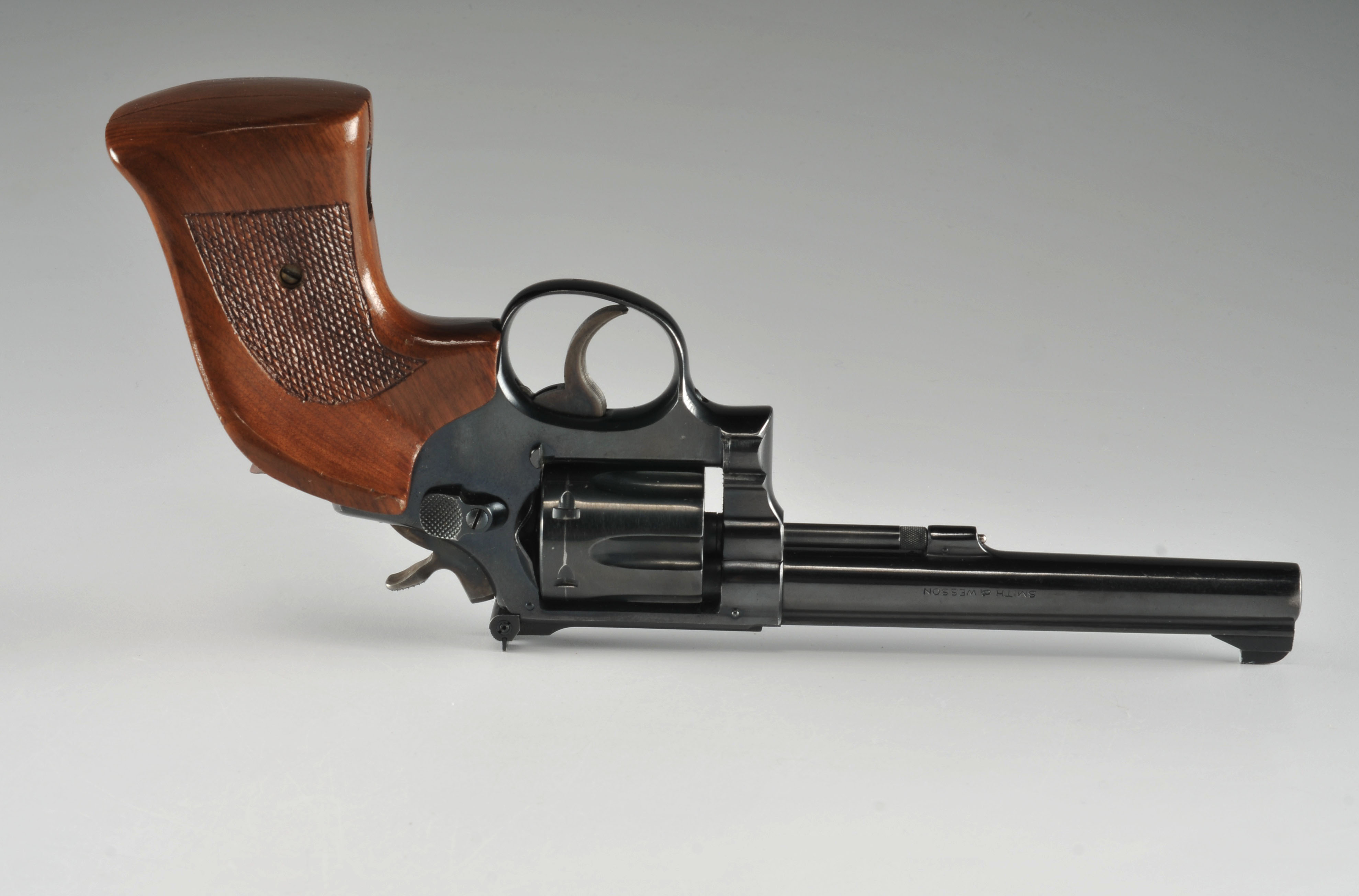 Smith and Wesson .22 Caliber revolver with target grips