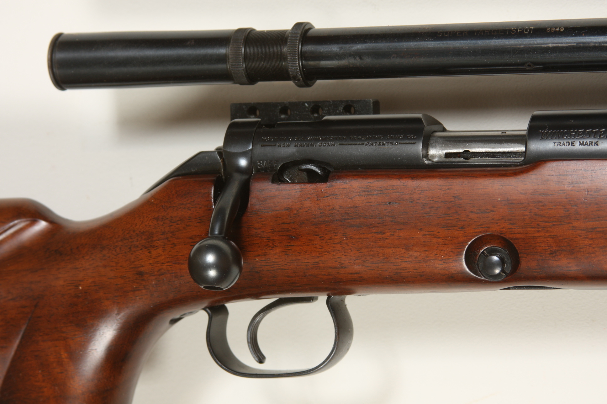 Winchester Model 52 .22 Caliber rifle with Super Target Sport Scope