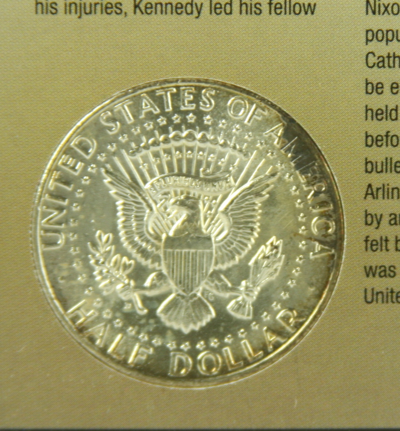 John F. Kennedy coin and stamp commemorative set 