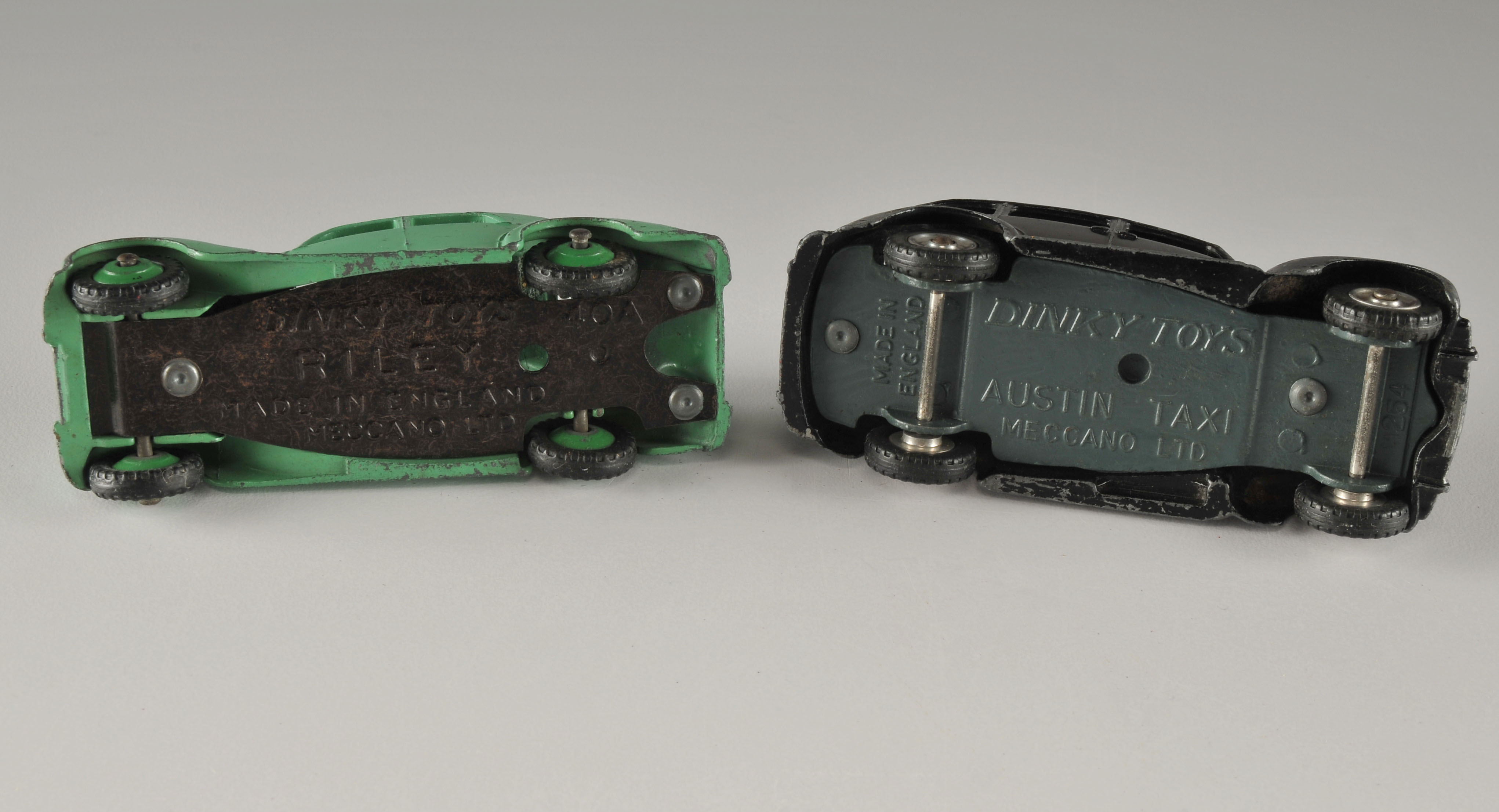 Five vintage Dinky Toys metal cars