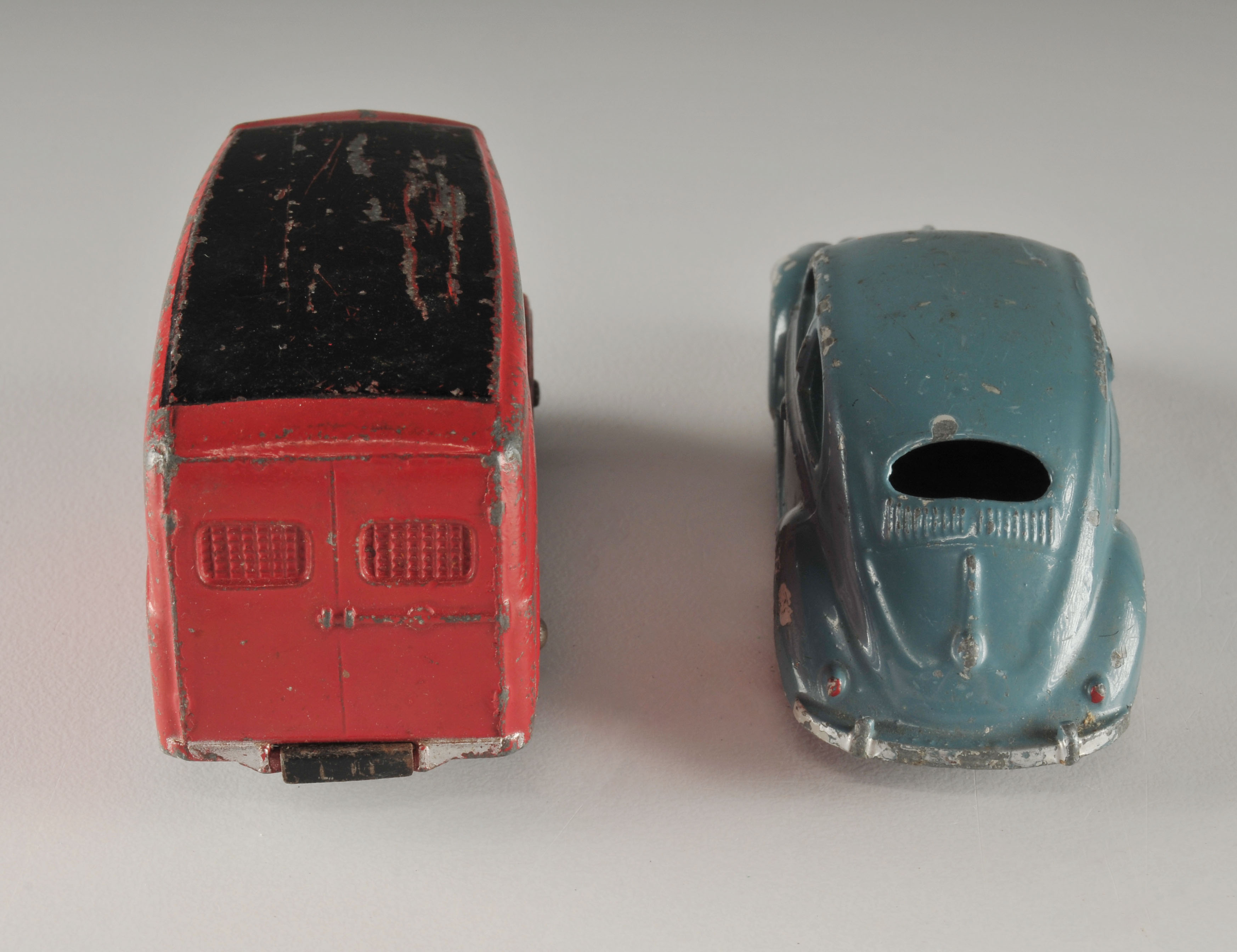 Five vintage Dinky Toys metal cars