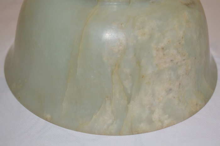 Chinese Jade Bowl, a 20th century replica of a Qianlong Era, Qing Dynasty Piece