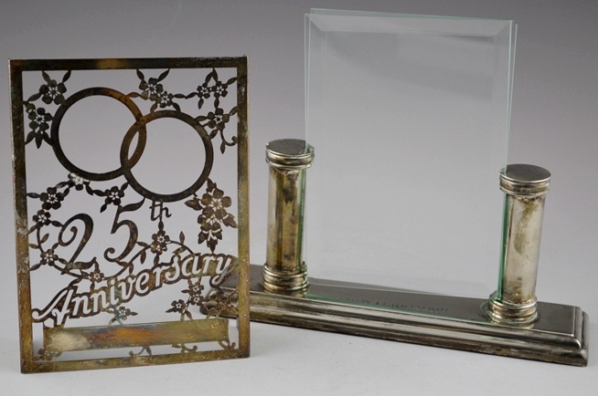 Silver Plate Desk Items