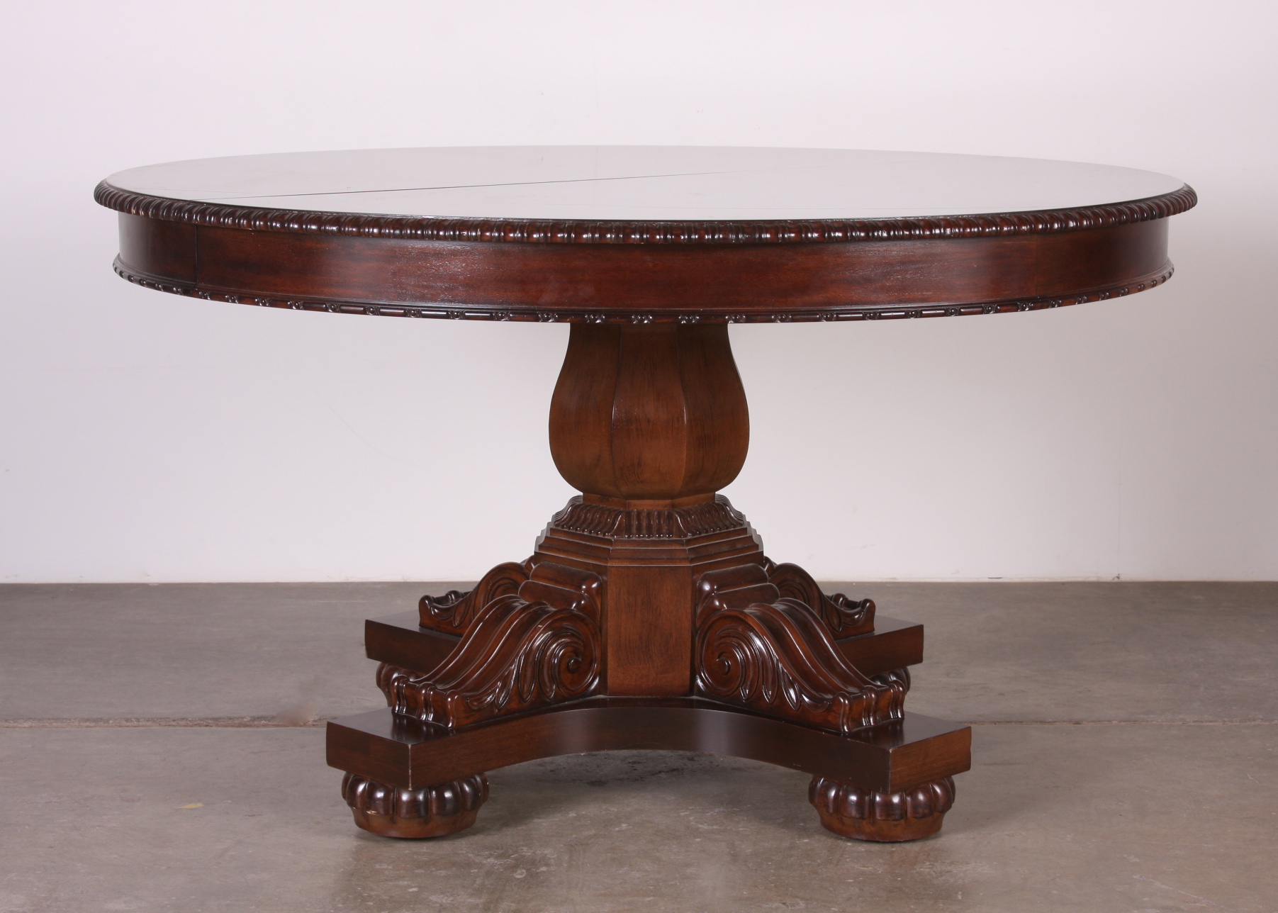Bernhardt Dining Table with Reverse Diamond Sketch Veneer