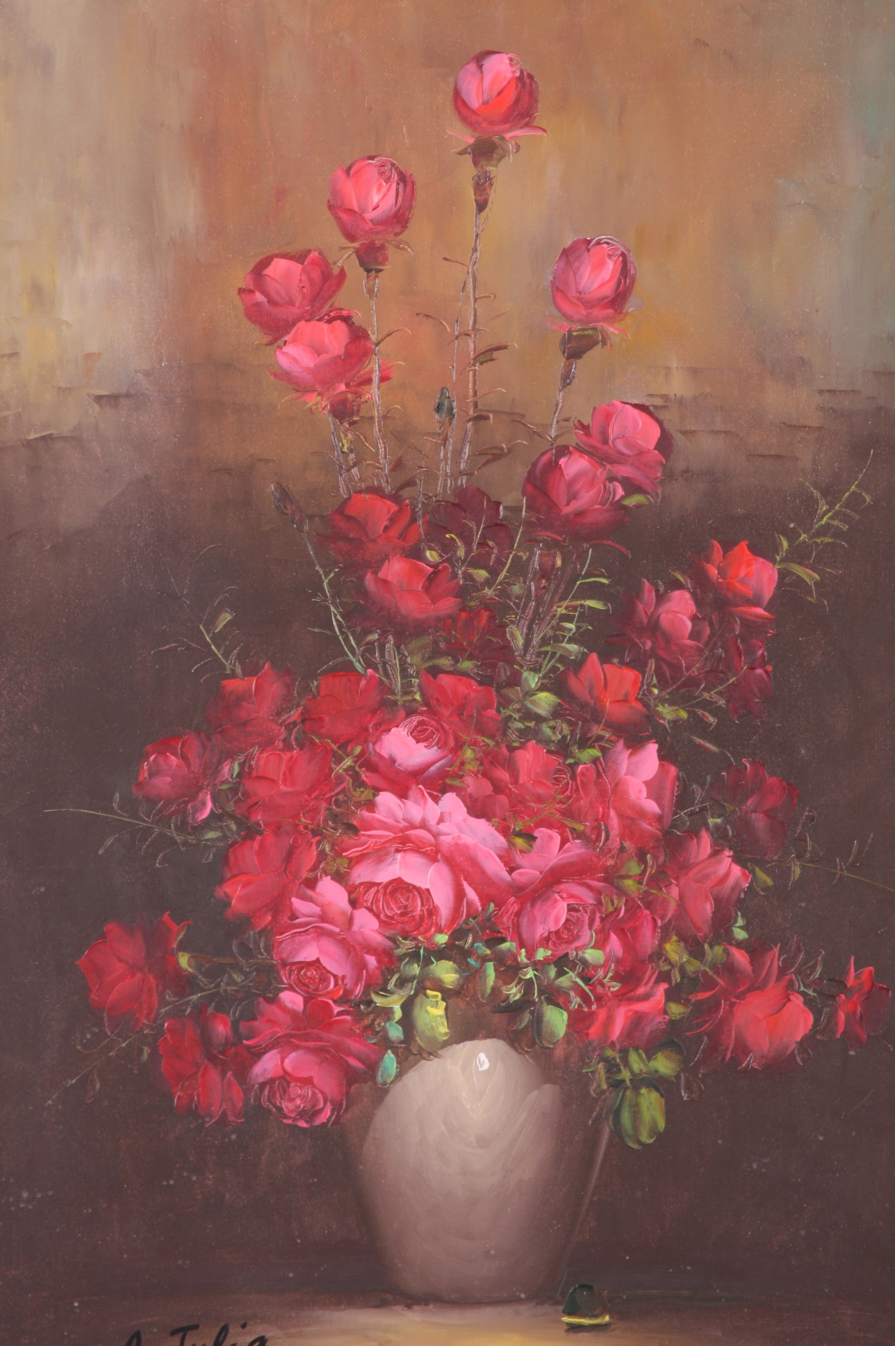 A. Julia Original Oil on Canvas