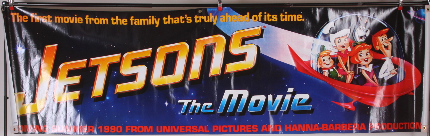 1990 The Jetsons Movie Vinyl Banner