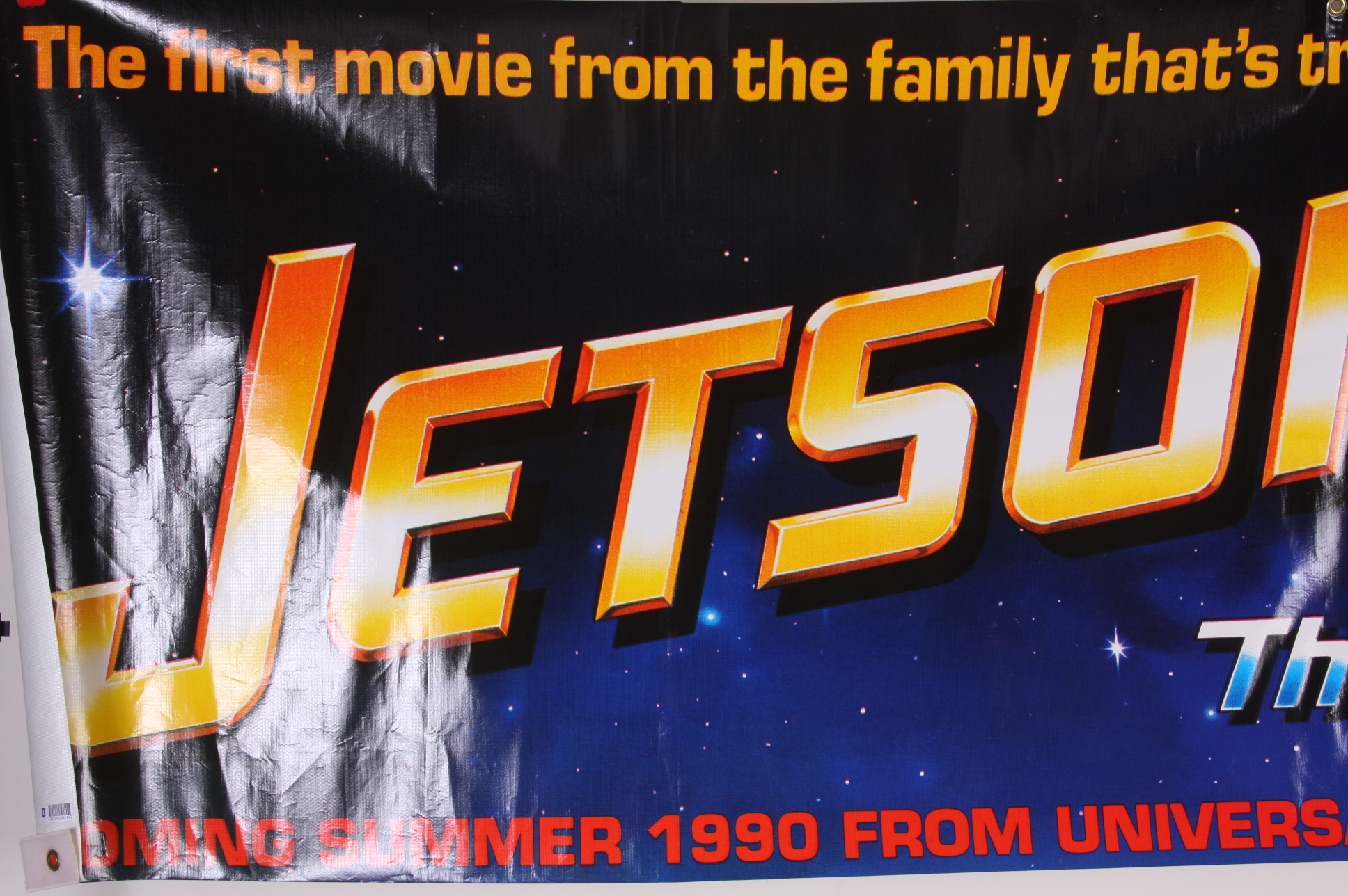 1990 The Jetsons Movie Vinyl Banner