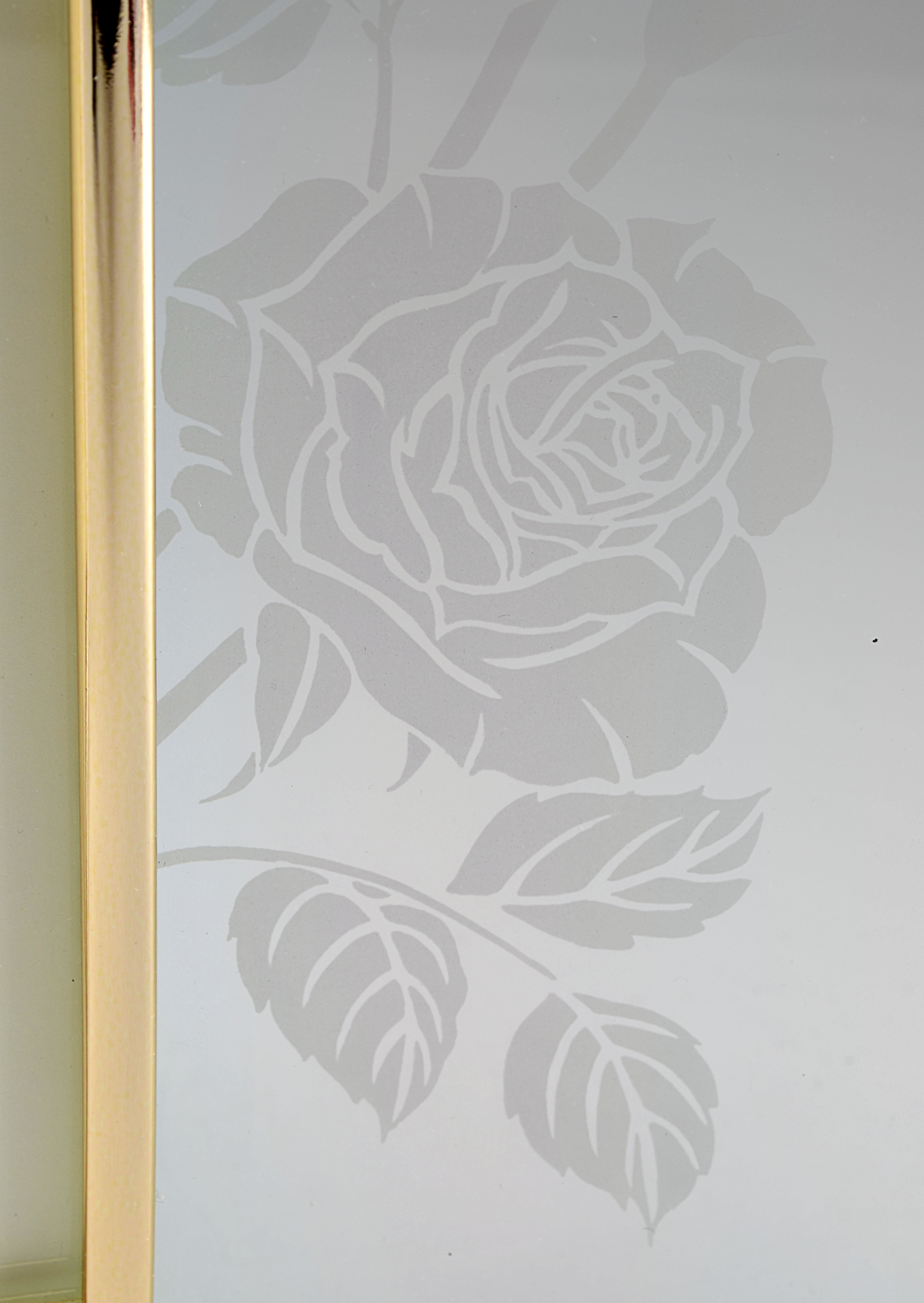 Concave Etched Glass Picture Frame