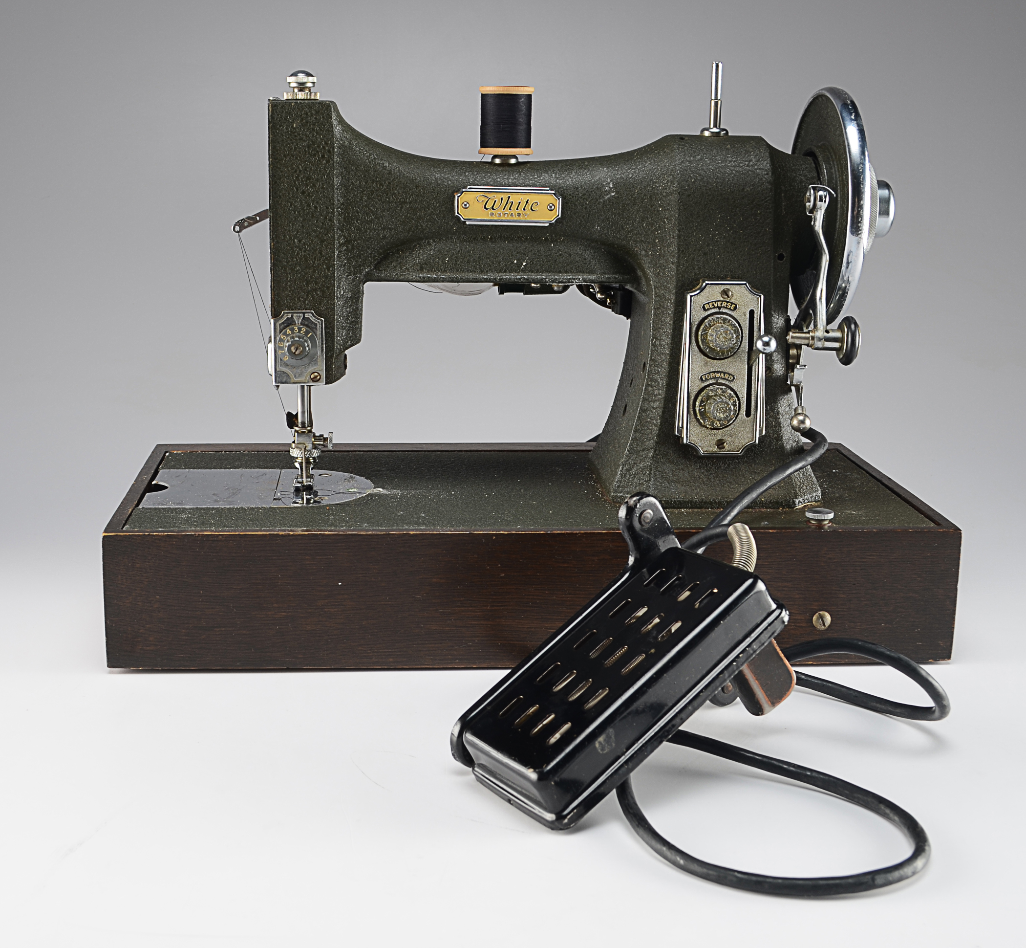 Vintage White rotary electric sewing machine, series 77 Everything But The House