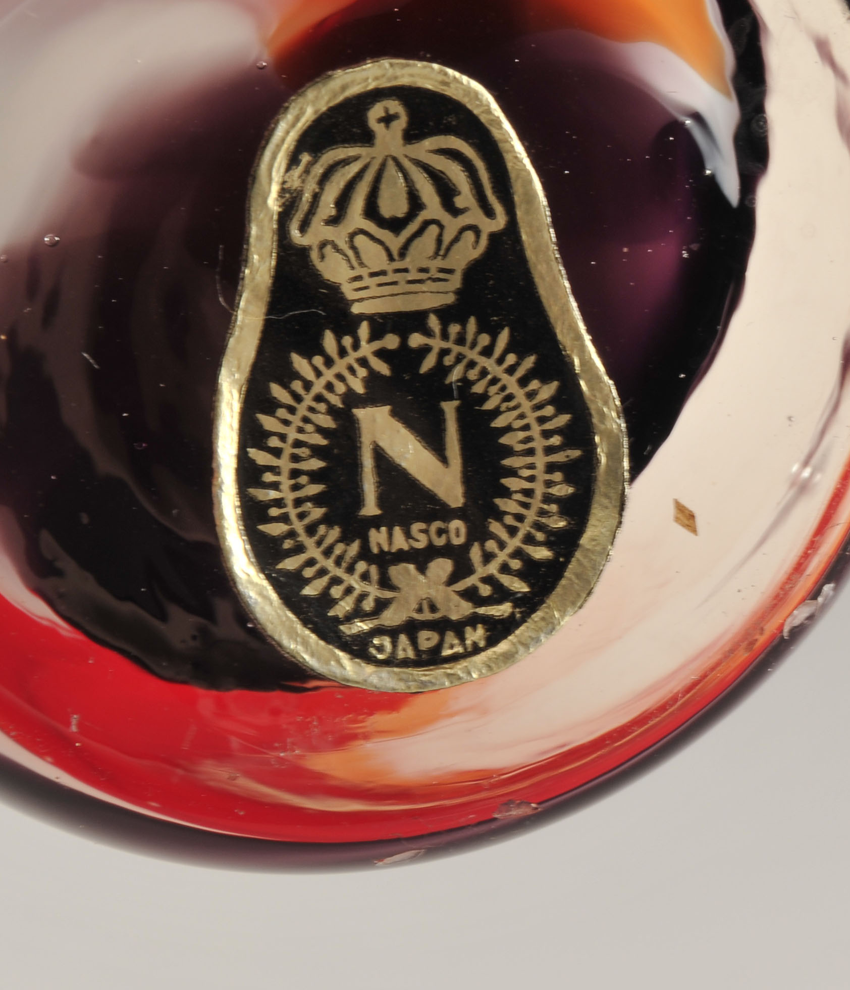 Two handblown vintage Nasco glass vases