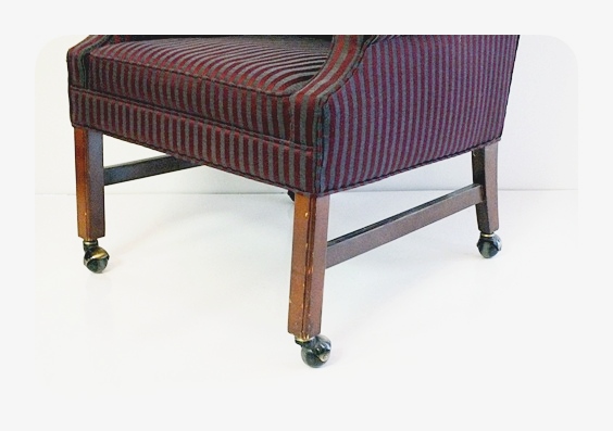 American of Martinsville Furniture Co. upholstered low back arm chair