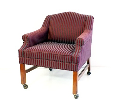 American of Martinsville Furniture Co. upholstered low back arm chair