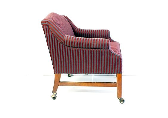 American of Martinsville Furniture Co. upholstered low back arm chair