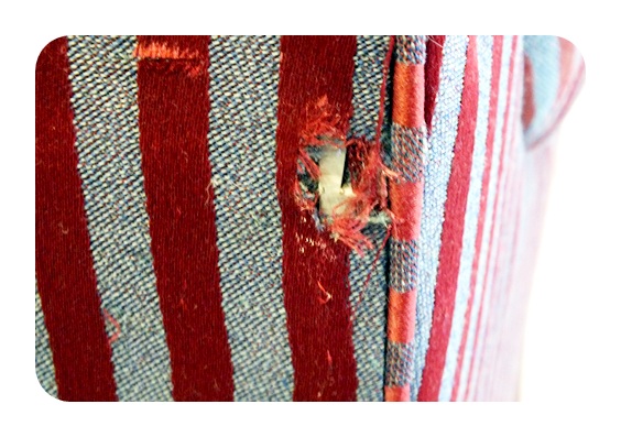 American of Martinsville Furniture Co. upholstered low back arm chair