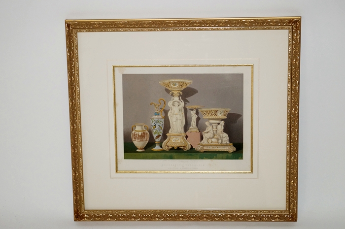 Antique Hand Painted Lithograph