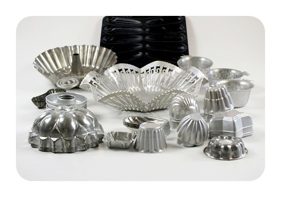 Vintage jello molds and more