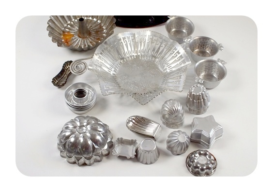 Vintage jello molds and more