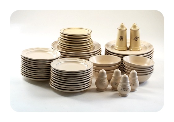 64 pieces of various style Pfaltzgaff table ware.