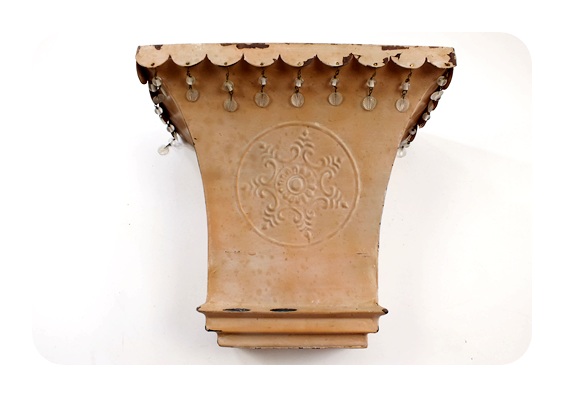 Metal wall mounted shelf unit from India