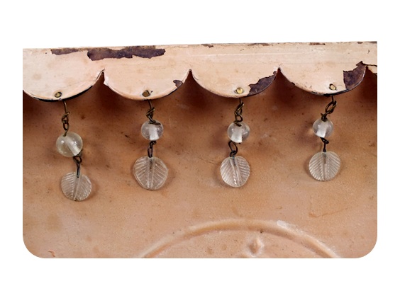 Metal wall mounted shelf unit from India