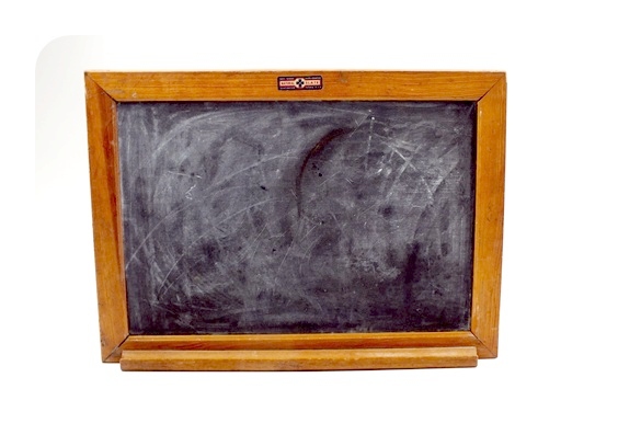 Vintage National Slate Company double sided chalk board 