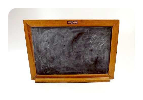Vintage National Slate Company double sided chalk board 