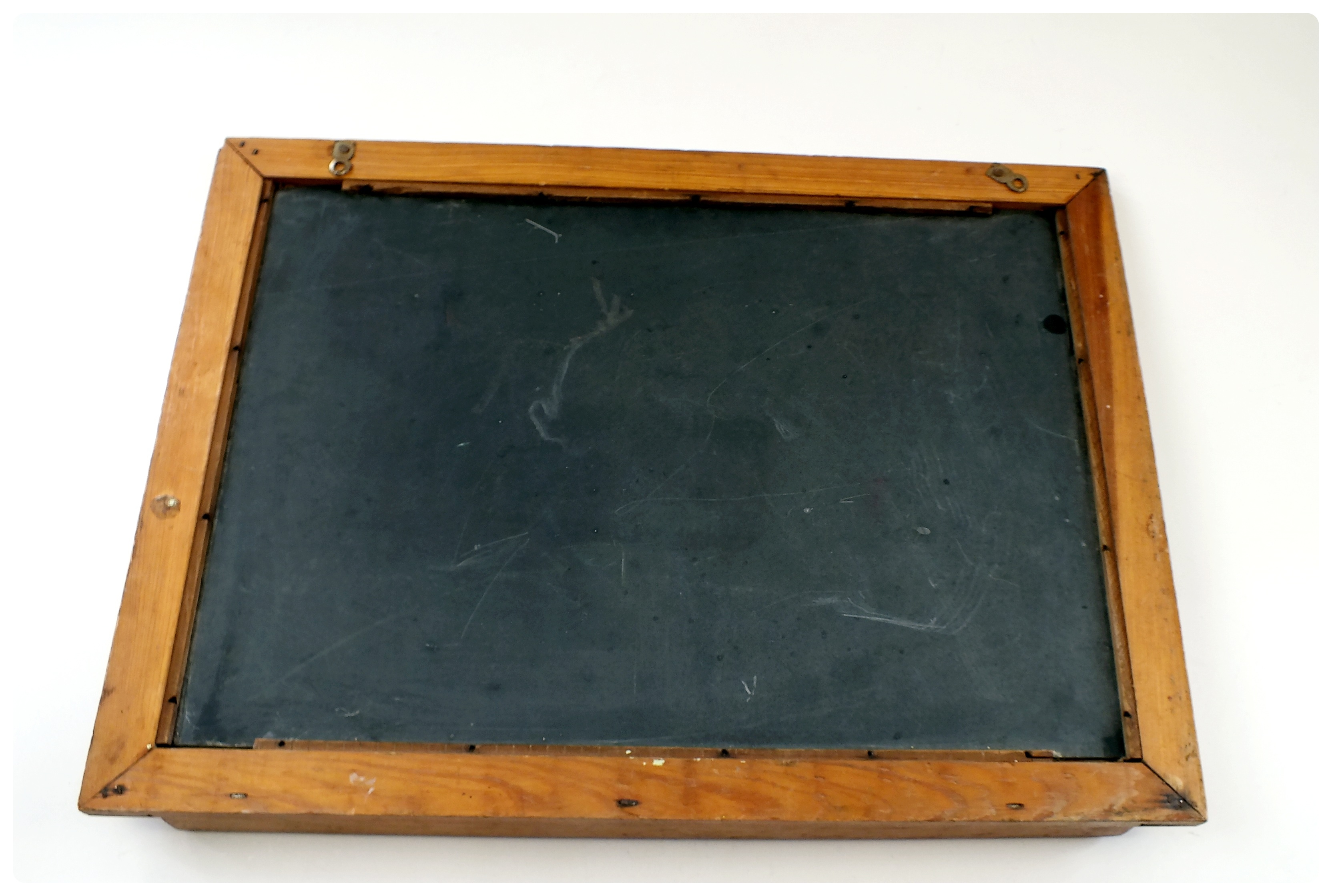 Vintage National Slate Company double sided chalk board 