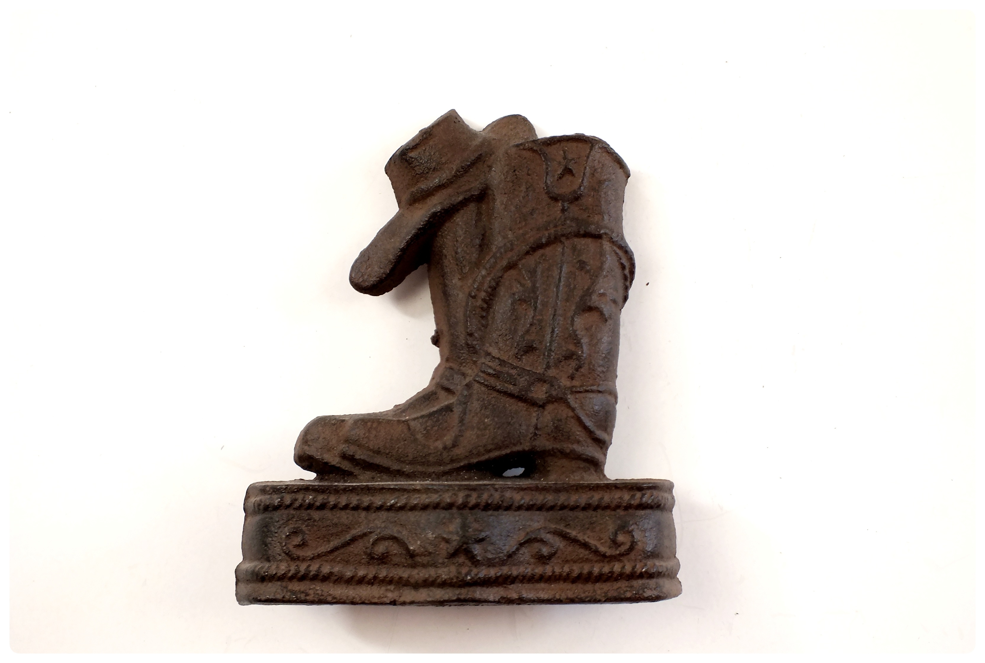 Cast metal Southwestern style door stop