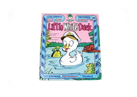 Five vintage  45 rpm Peter Pan Records