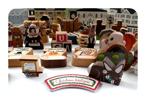 Large lot of decorative seasonal wood crafts