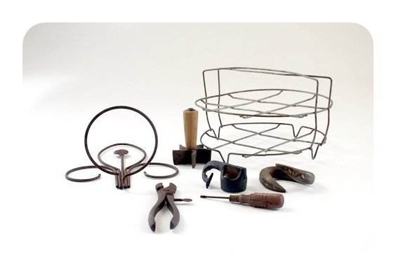 Various vintage utility tools from years past