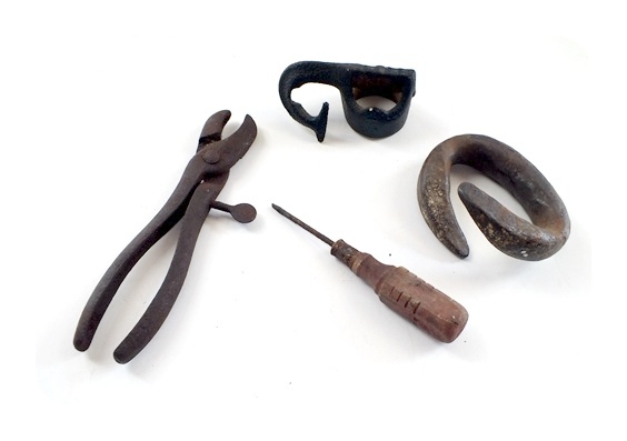 Various vintage utility tools from years past