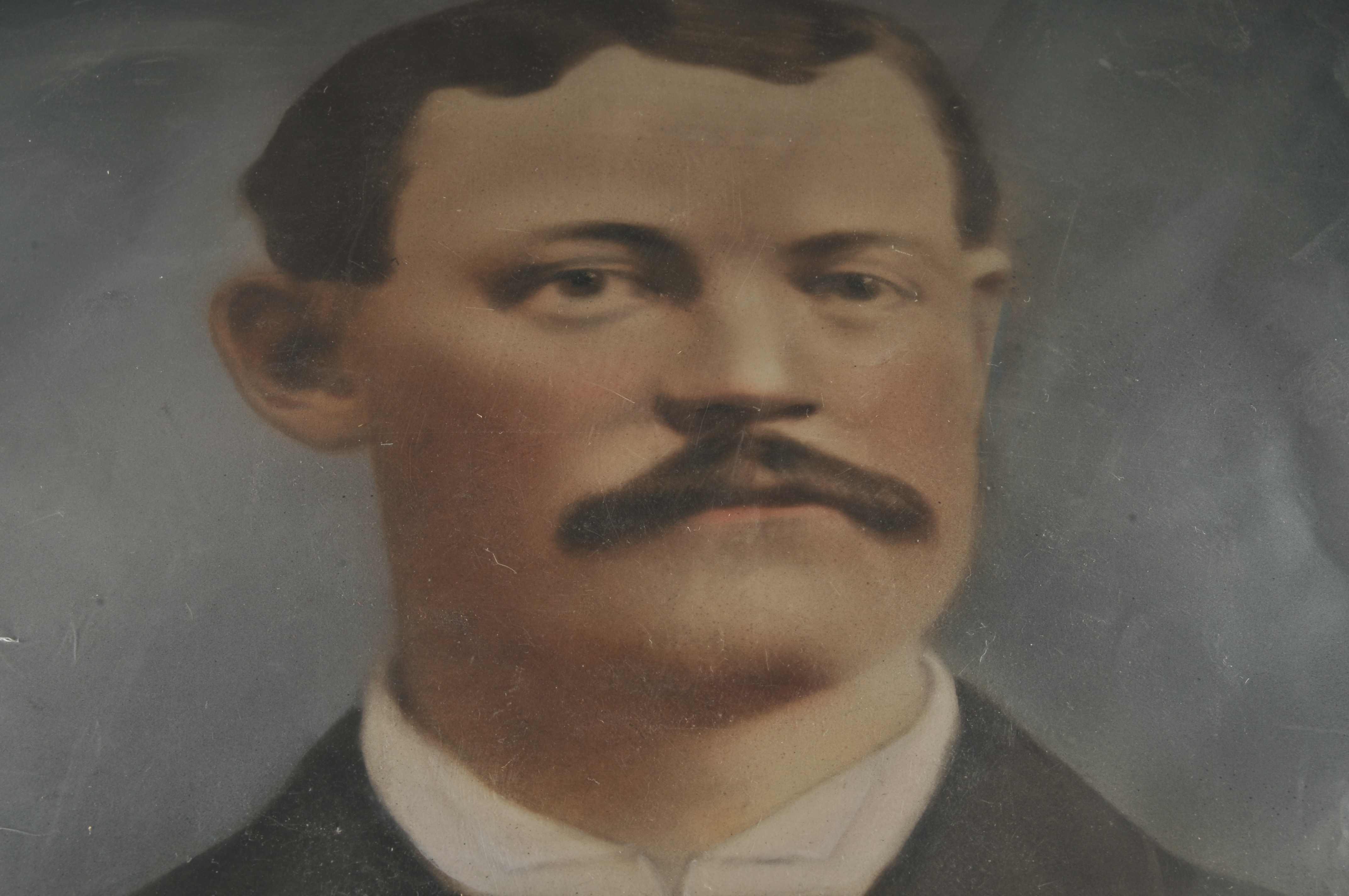 Chromolithograph and Original Pen Drawing 