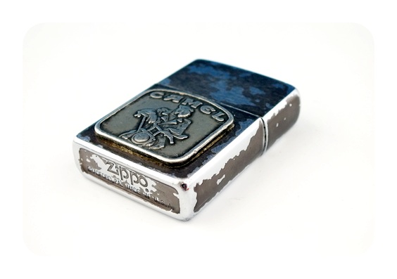 Lot of three vintage Zippo lighters advertising Camel cigarettes