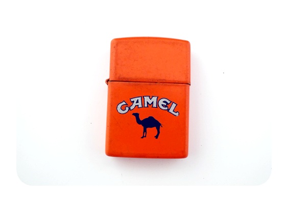 Lot of three vintage Zippo lighters advertising Camel cigarettes