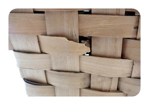 Vintage chipwood picnic basket