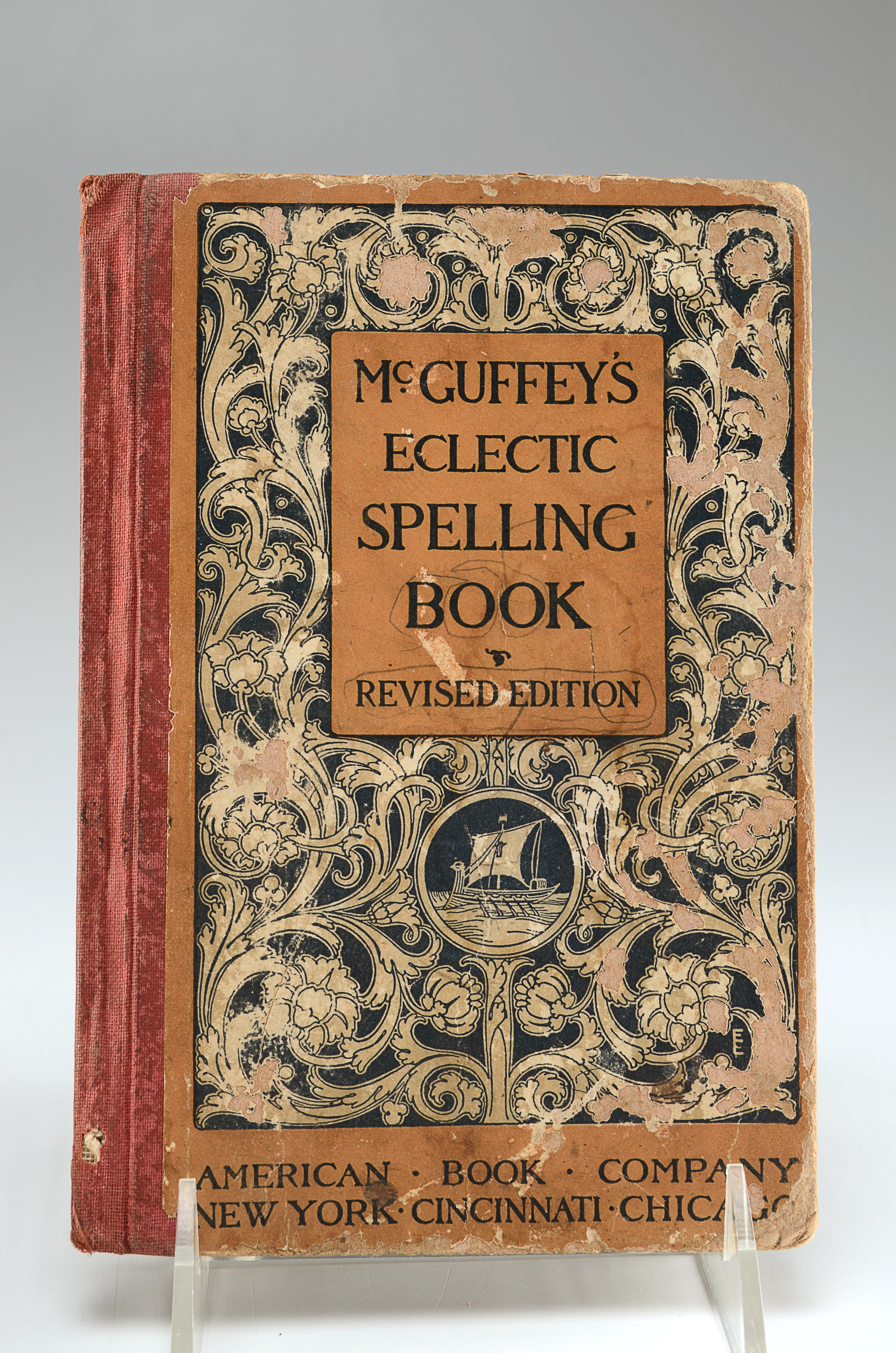 Three antique school books 