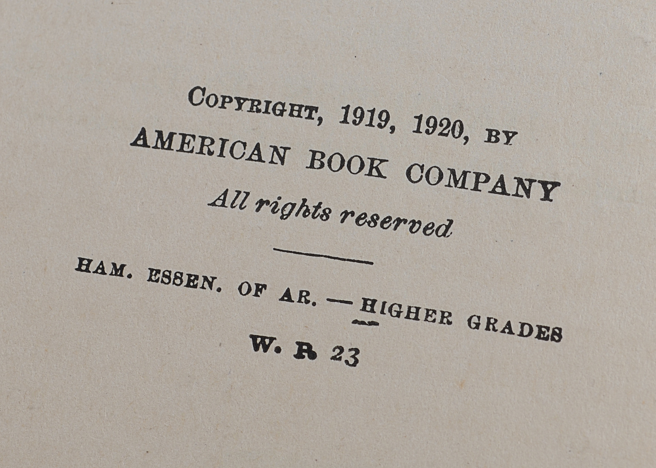 Three antique school books 