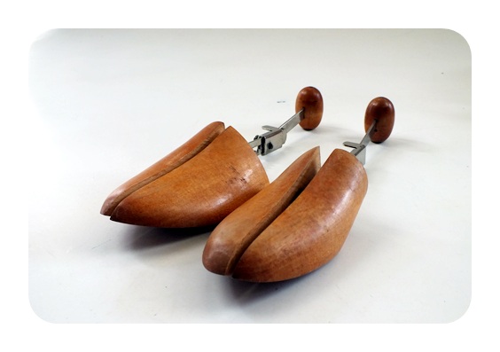 Vintage wooden shoe forms